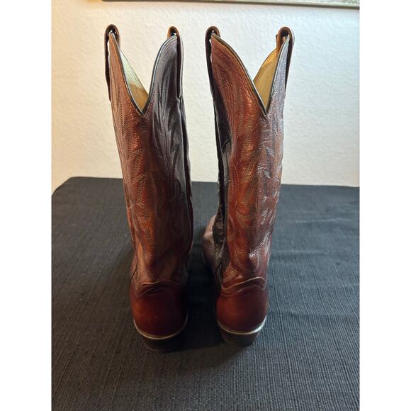 DAN POST VTG Mens Brown Leather Western Cowboy Boots Sz 9.5 D #233086/ 16625 main image 8